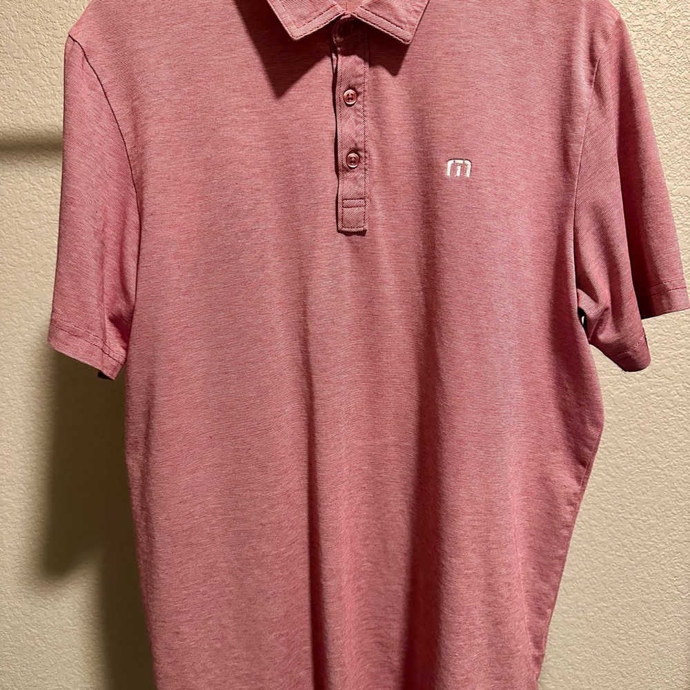 Travis Mathew Rose Polo Shirt
